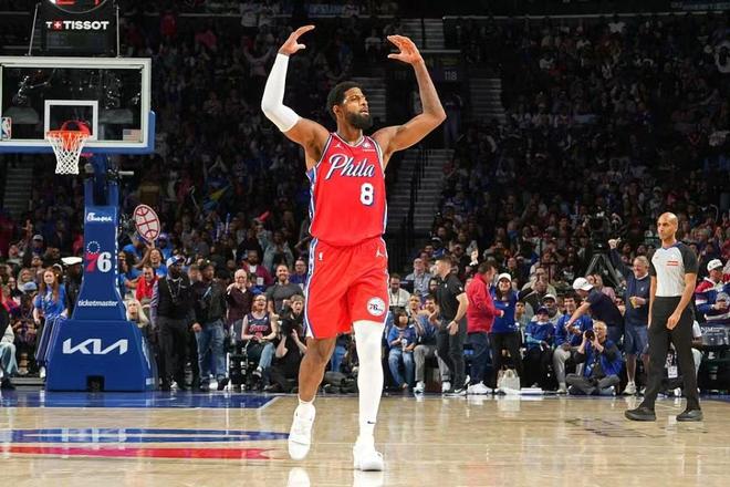 76人逆转森林狼终结两连败 乔治恩比德合砍44分助